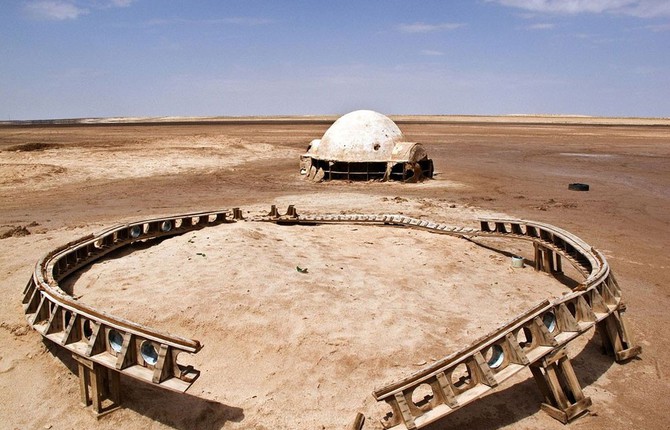 Abandoned Star Wars Decoration Sets In The Desert
