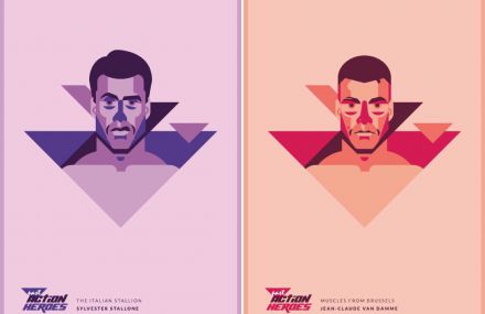Animated Illustrations Pay Tribute To Past Action Heroes