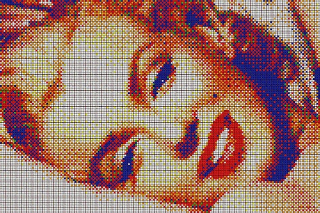 Mosaic Art With Rubik S Cubes Fubiz Media