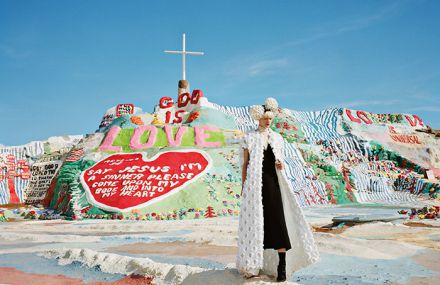 Fashion Shooting on a Painted Mountain