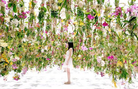Floating Flowers Garden in Tokyo