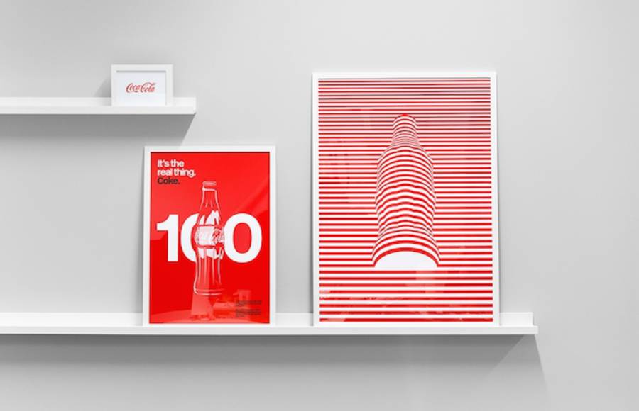 100 Years of the Iconic Coca Cola Bottle Posters