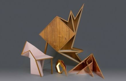 Wooden Origami Furniture Collection