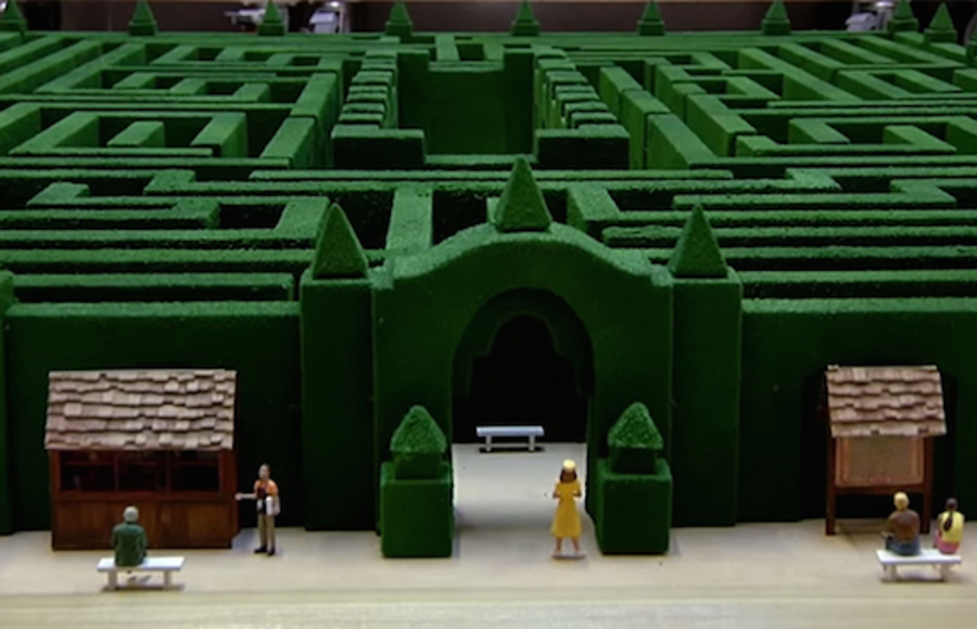 Miniature Labyrinth Model from The Shining Movie