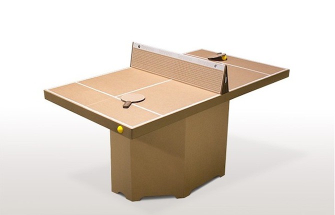 Ping Pong Table in Cardboard