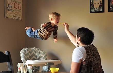 Down’s Syndrome 18-month-old Son Flying