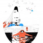 Astronaut Illustrations by Vincent Mahe_2