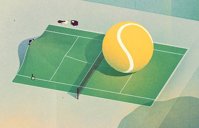 Conceptual Illustrations for Tennis magazine