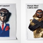 Famous Figures Made with Nuts and Adhesive Tape
