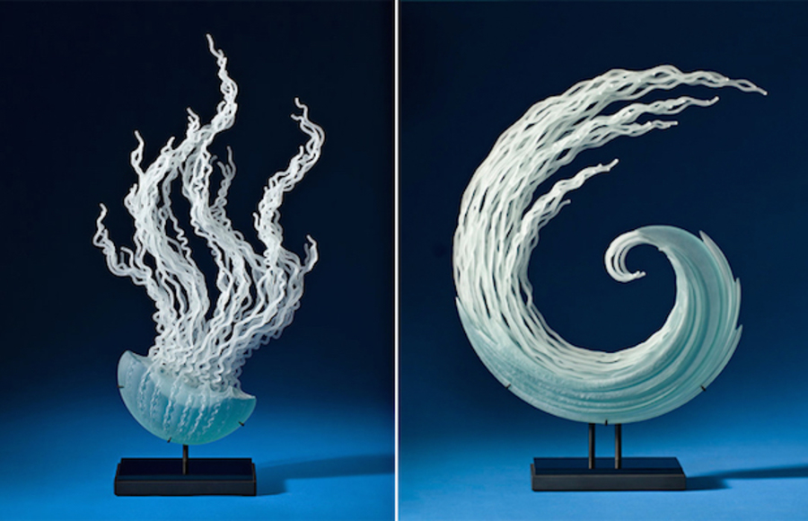 Flowing Glass Sculptures