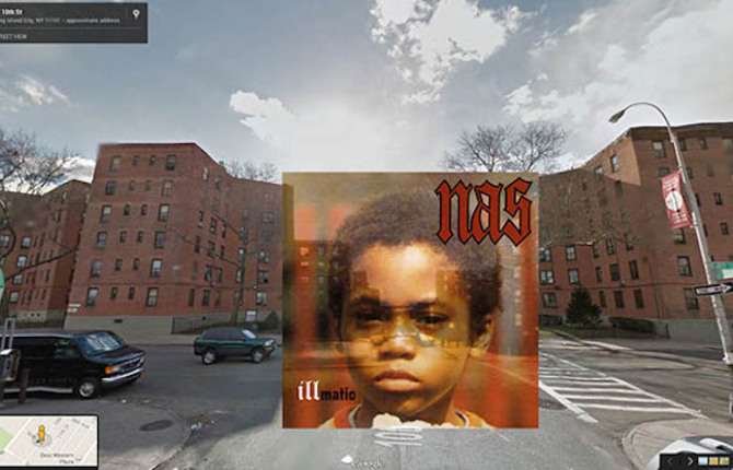 Hip Hop Albums in Google Street View