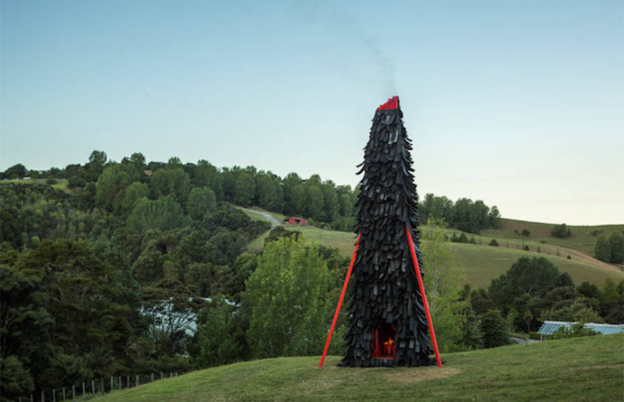 Strange Tower Made from Old Tyres