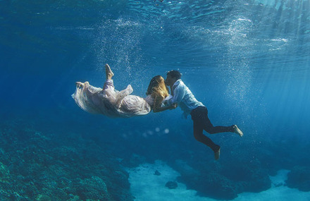 The Underwater Wedding Portraits