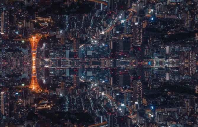 Kaleidoscopic Tokyo Timelapse