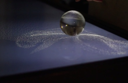 Kinetic Sand on an Interactive Table