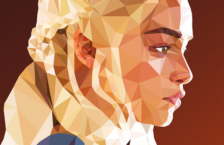 Low Poly Portraits of Characters from Game of Thrones