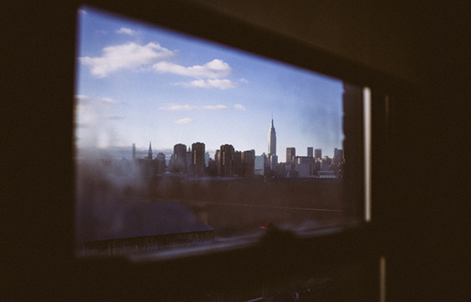 New York Across The Windows