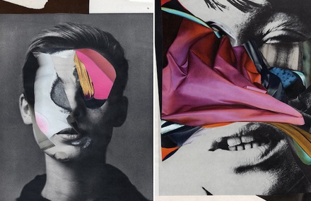 Abstract Paper Collages Portraits by Charles Scott Wilkin
