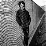 Dustin Hoffman at the resevoir in Central Park between takes, Marathon Man, Manhattan, New York, 1975