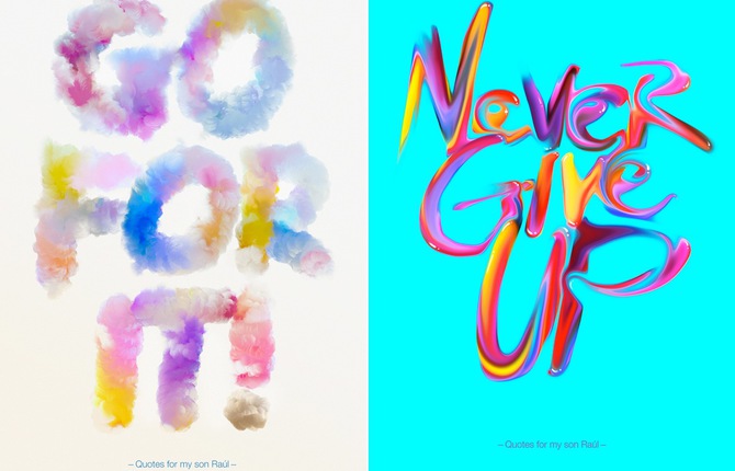 A Designer Imagines Typographic Life Quotes For his Son