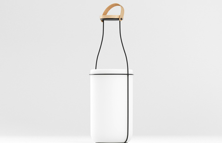 A Light That Looks Like a Milk Bottle