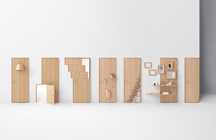 Creative Wooden Doors by Nendo