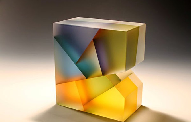 Geometric Glass Sculptures