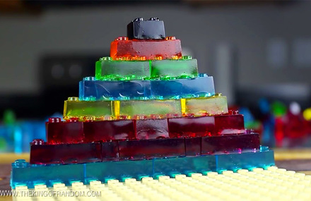 Edible and Stackable Gummy Lego