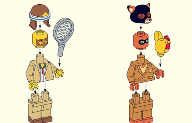 Wes Anderson Characters in LEGO