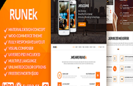 Runek – Material Design WordPress Theme