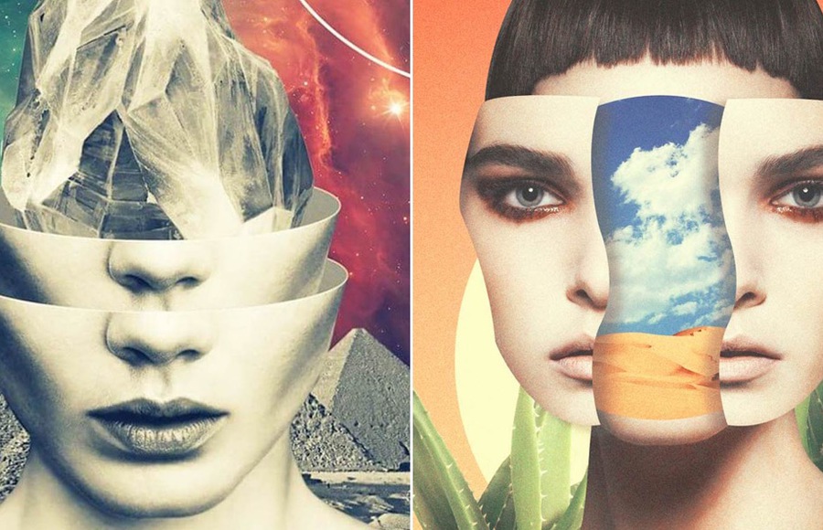 Retro-Futuristic Digital Collages by Khan Nova