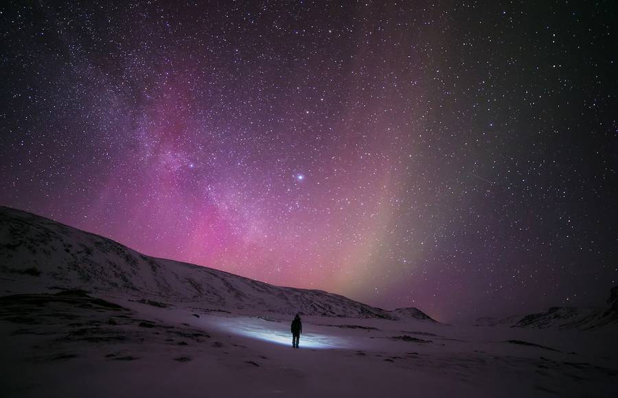 Wanderer in The Arctic Emptiness