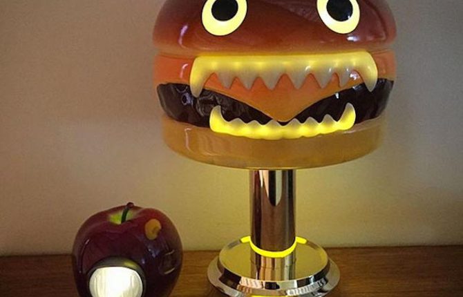 The Scary Hamburger Lamp