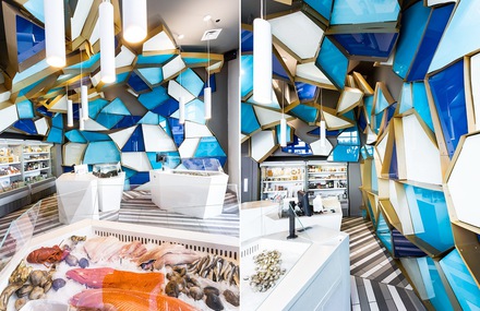 Visual Fishmonger Interior Design in Montreal