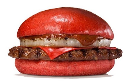 The latest from Japan courtesy of Burger King: look out for red burgers starting July!
