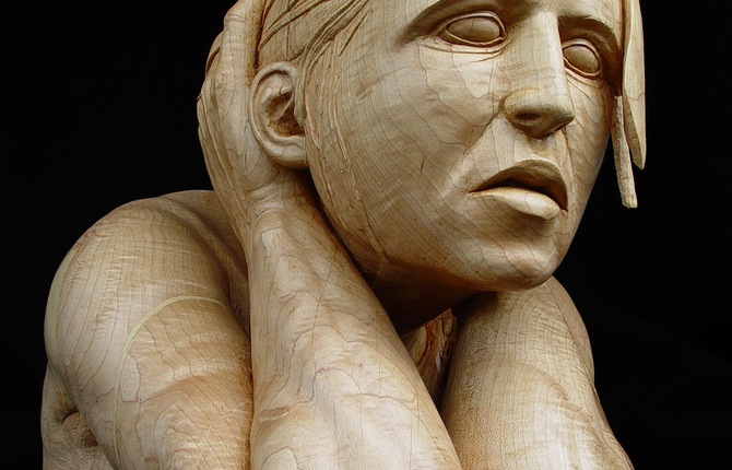 Movement Expression Wooden Sculptures