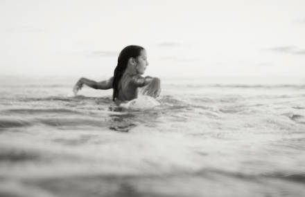 Black and White Underwater Photography of Children