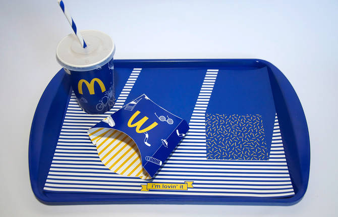 A Refreshing Blue and White McDonald’s Rebranding