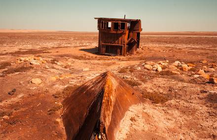 Abandoned Ship Graveyards in the Aral Sea