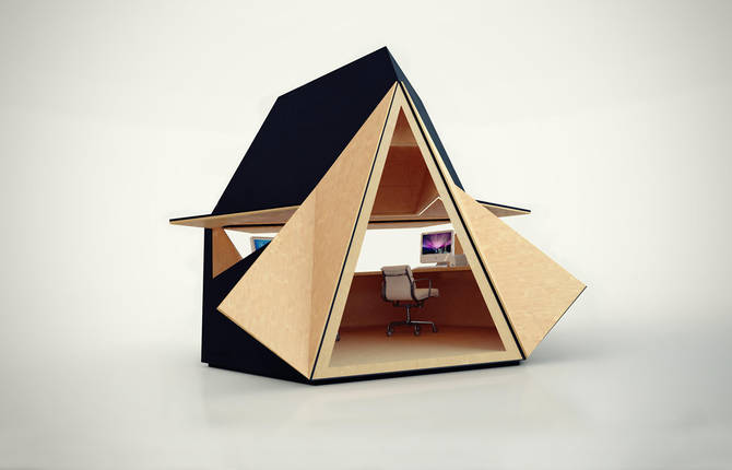 Portable Wooden Home Office