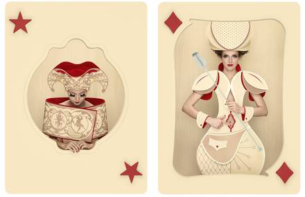 Real Queens and Jokers Playing Cards