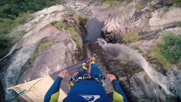 The Man’s World Record Cliff Jump