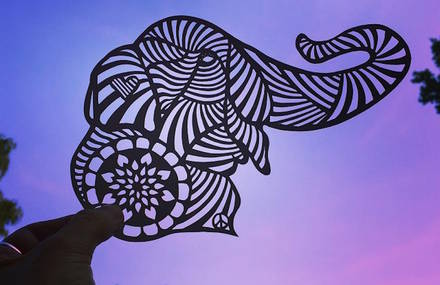 Paper Cut Animal Silhouettes