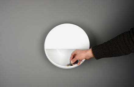 Minimalist Wall-Lamp Storage