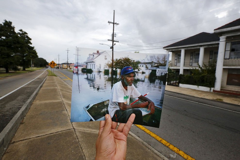Placing Pictures Took After Hurricane in Today New Orleans Streets