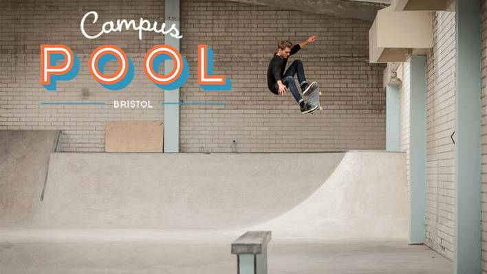 A Closed-Down Pool turned into Skatepark