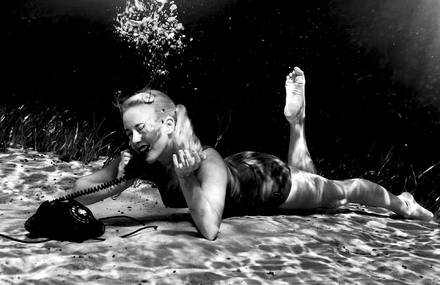 Pin-up Underwater Photoshoot in 1938