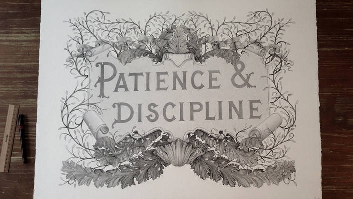 Patience & Discipline Illustration Making-of