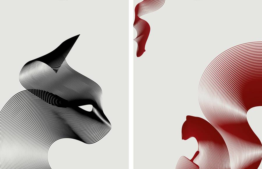 Moiré Animal Patterns by Andrea Minini