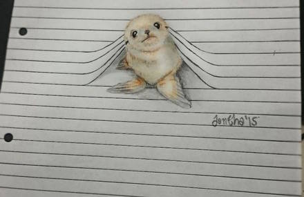 Cute Animal Pencil Drawings